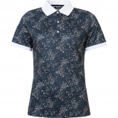 Lds Juliet polo - navy floral