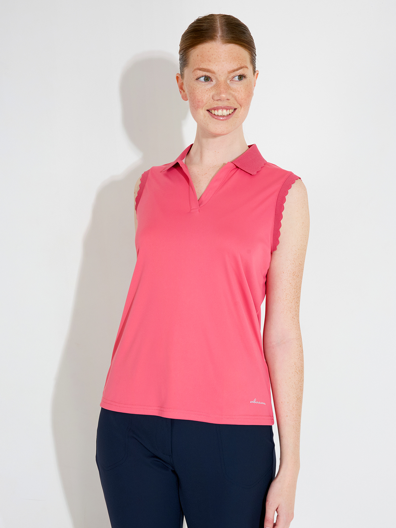 Lds Victoria drycool sleeveless - lipstick