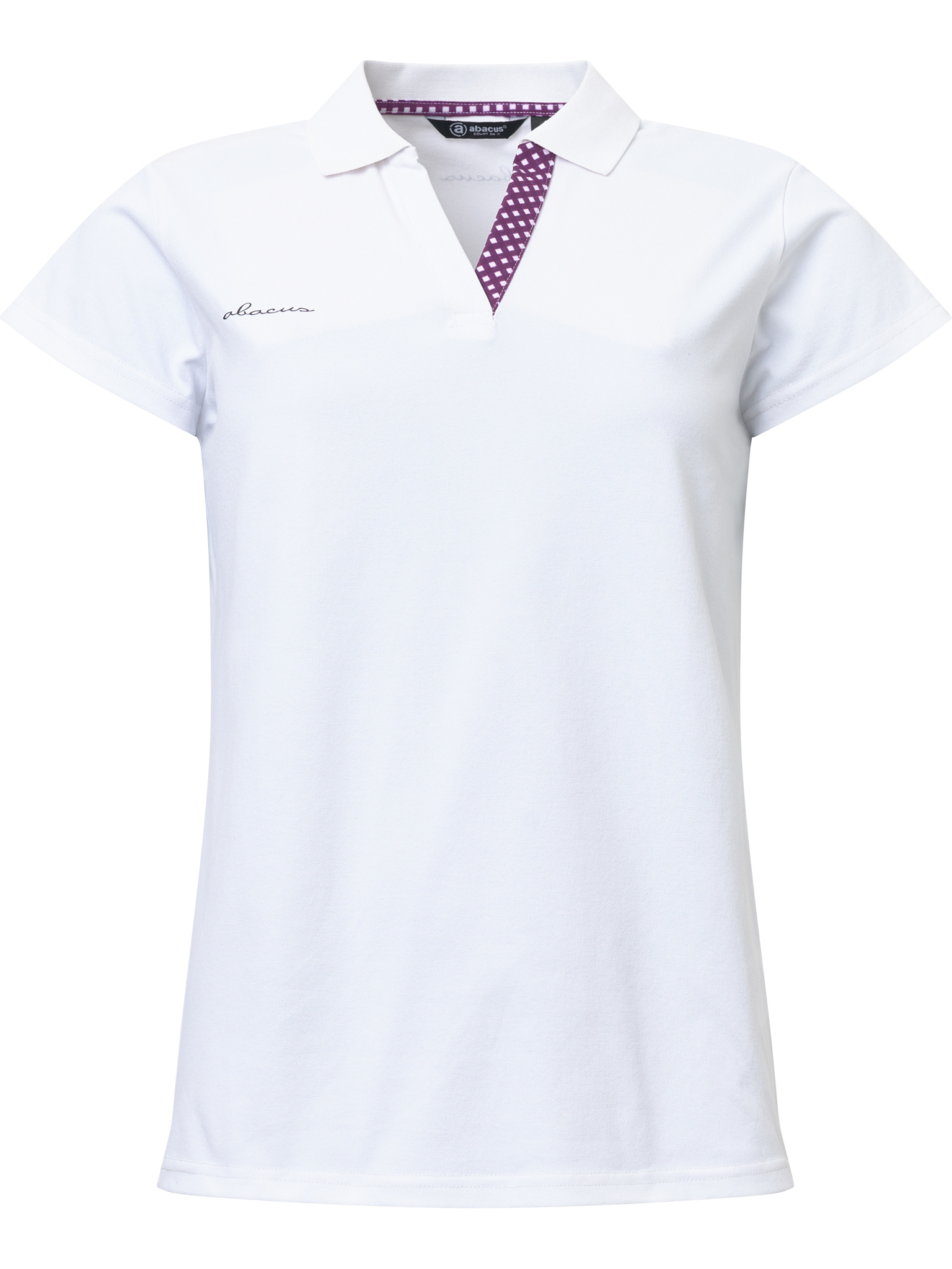 Lds Merion cupsleeve - violet check