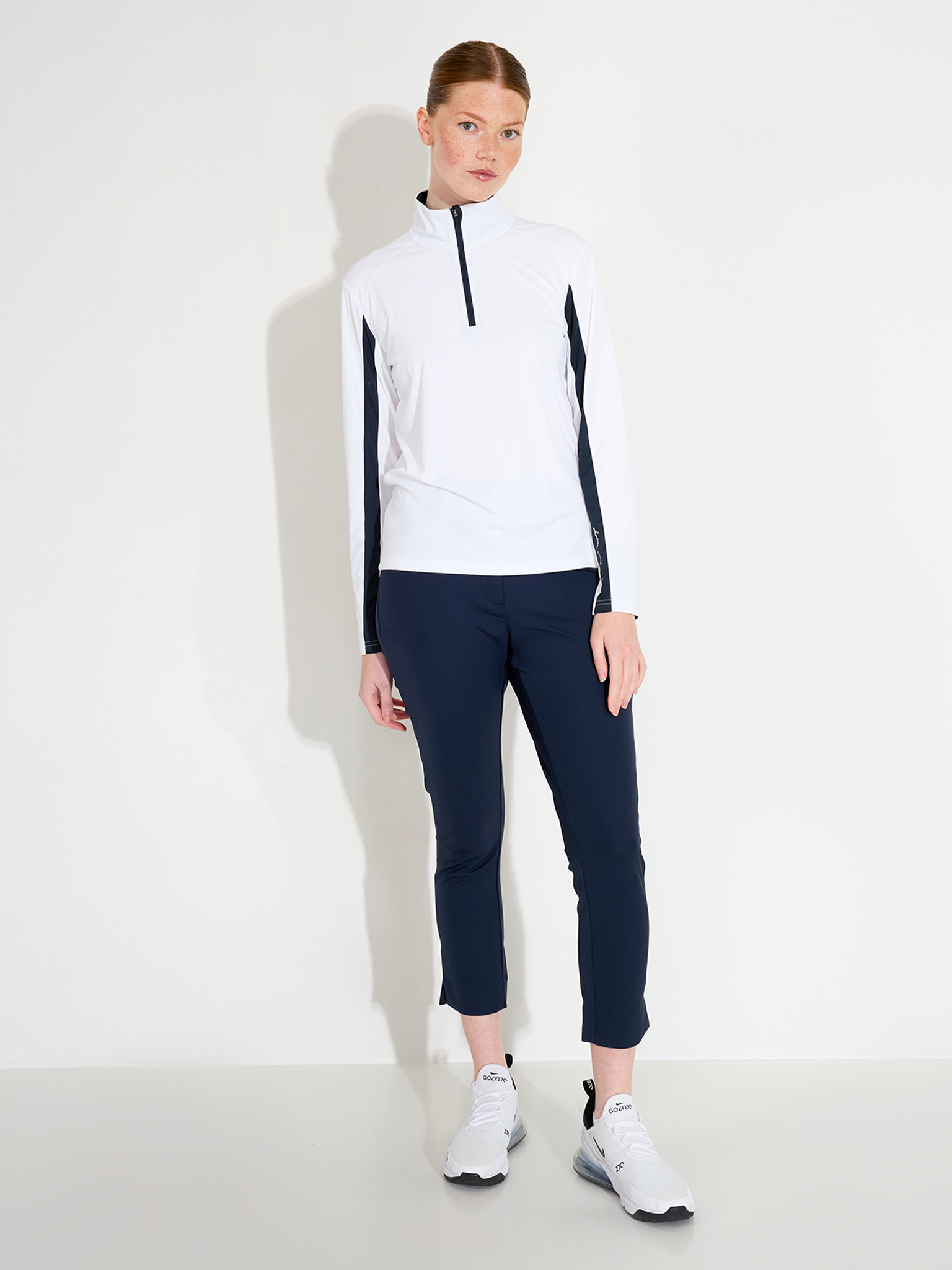 Lds Aloha UV longsleeve - white/navy