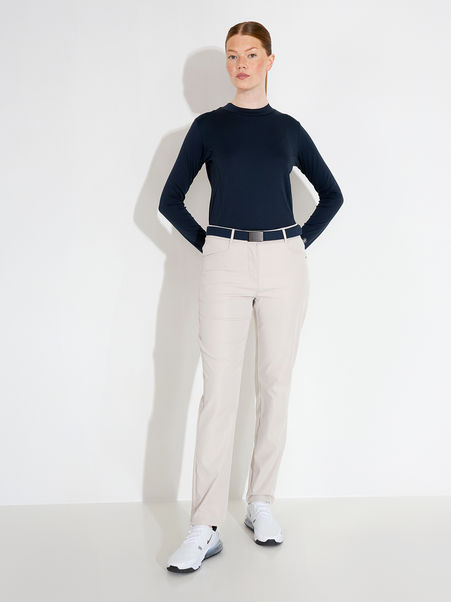 Lds Aloha UV turtle neck - navy