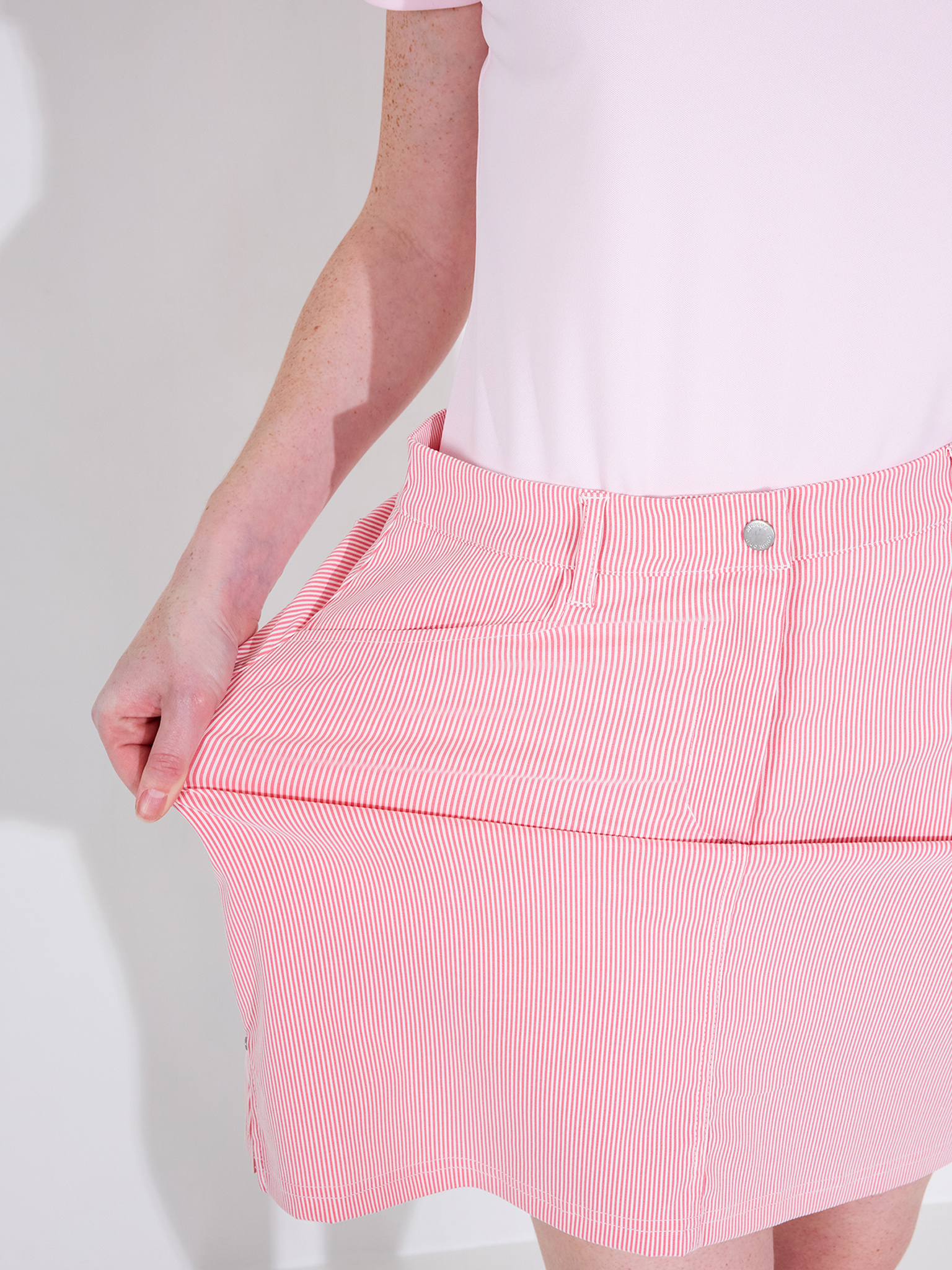 Lds Bovey skorts - lipstick