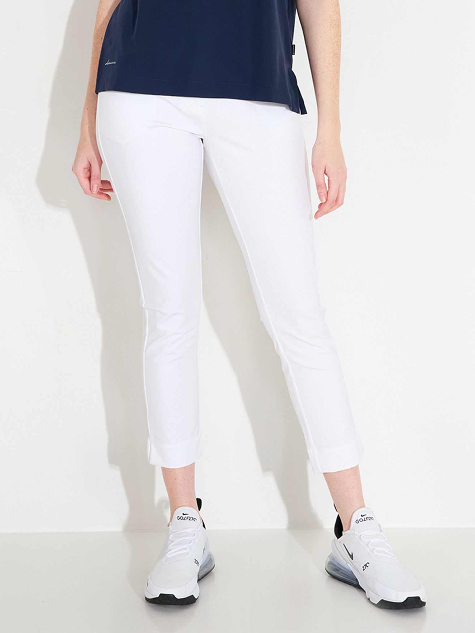 Lds Elite 7/8 trousers - white