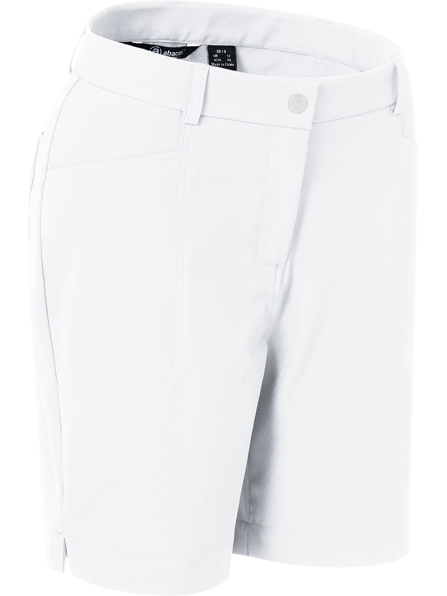 Lds Grace high waist shorts 45cm - white