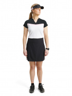Lds Brook stripe skort 45cm - black/begonia Lds Brook stripe skort 45cm - black/begonia