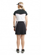 Lds Brook stripe skort 45cm - black/begonia Lds Brook stripe skort 45cm - black/begonia