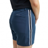 Lds Brook stripe shorts - peacock blue