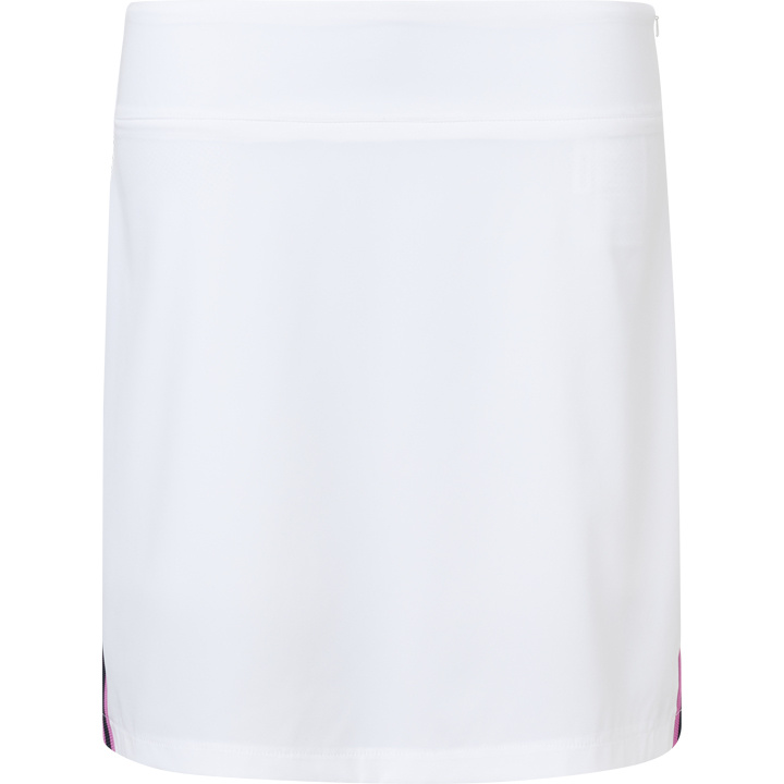 Lds Brook stripe skort 50cm - white/iris