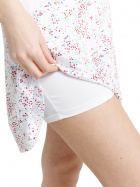 Lds Juliet skort 45cm - white floral Lds Juliet skort 45cm - white floral