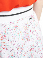 Lds Juliet skort 45cm - white floral Lds Juliet skort 45cm - white floral