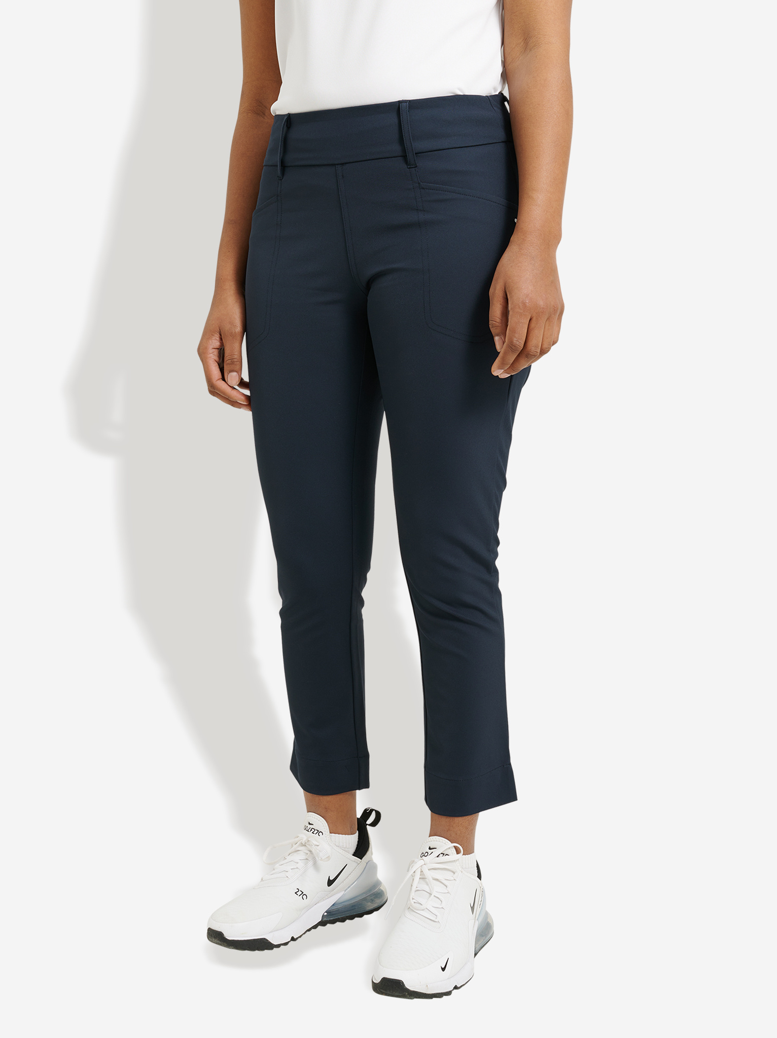 Lds Elite 7/8 trousers mid waist - navy