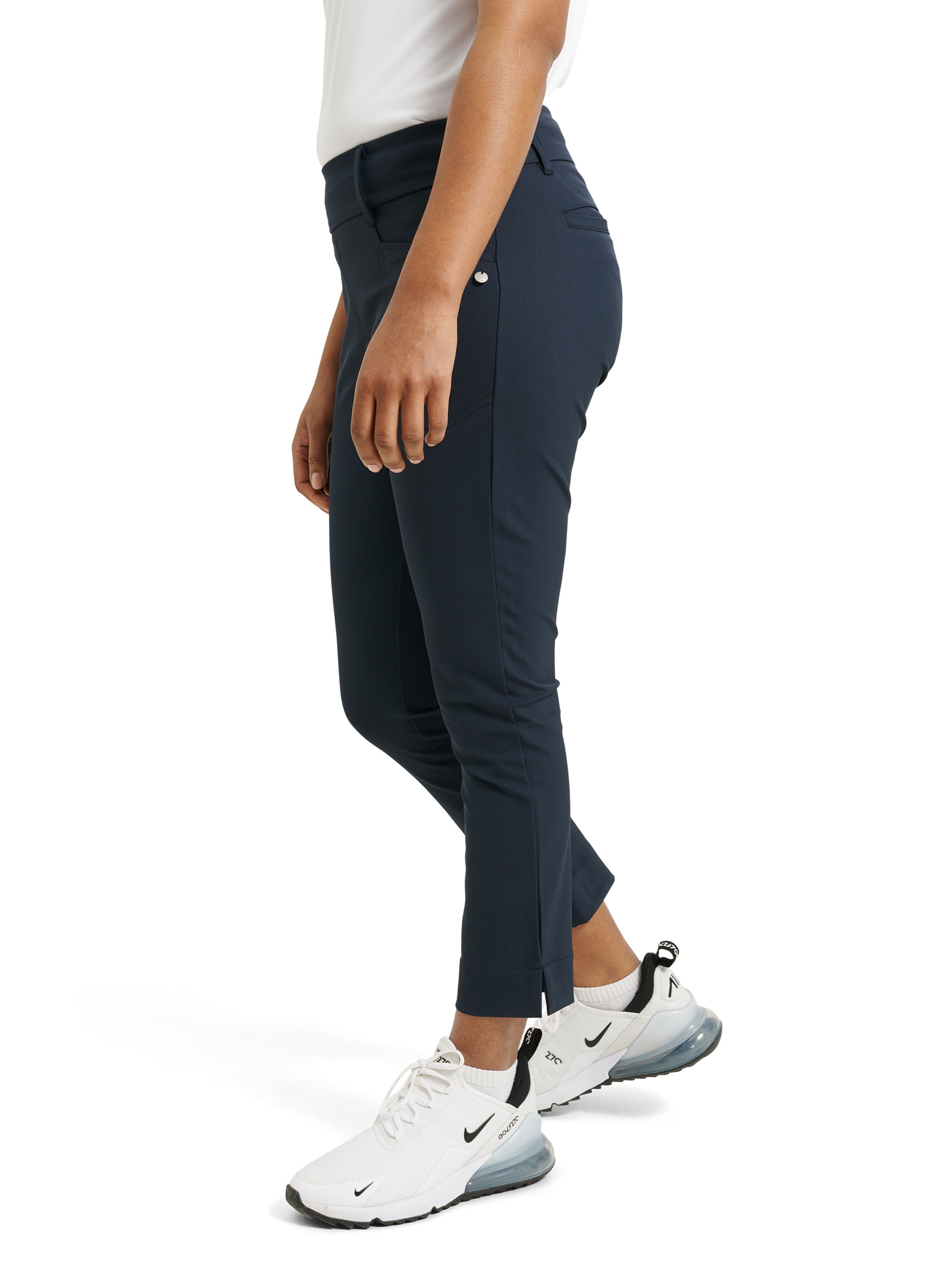 Lds Elite 7/8 trousers mid waist - navy