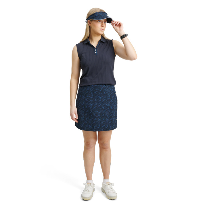 Lds Elite Graphic skort 50cm - peacock blue