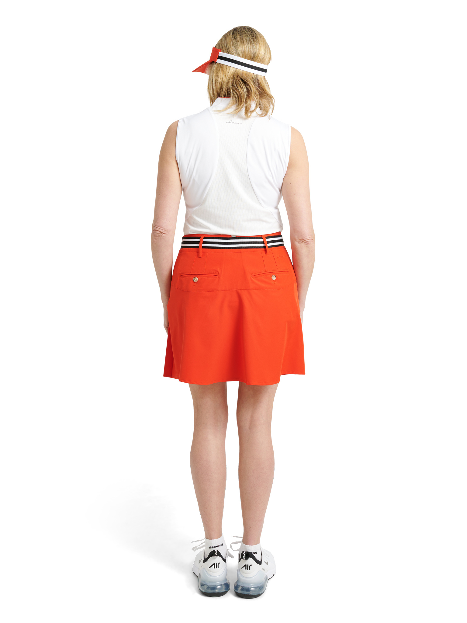 Lds Kildare skort 45cm - poppy red
