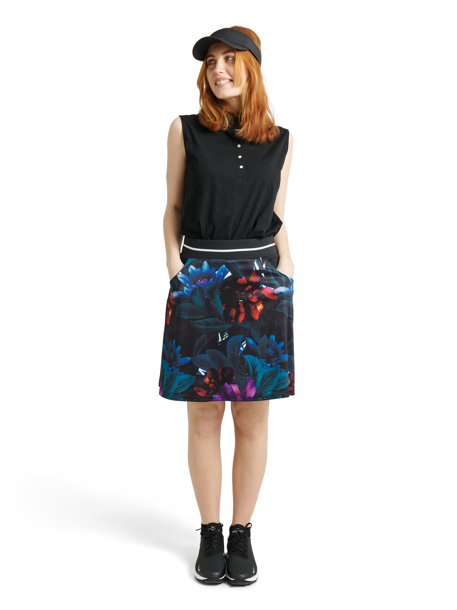 Lds Juliet skort 50cm - flower