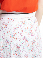Lds Juliet skort 50cm - white floral Lds Juliet skort 50cm - white floral