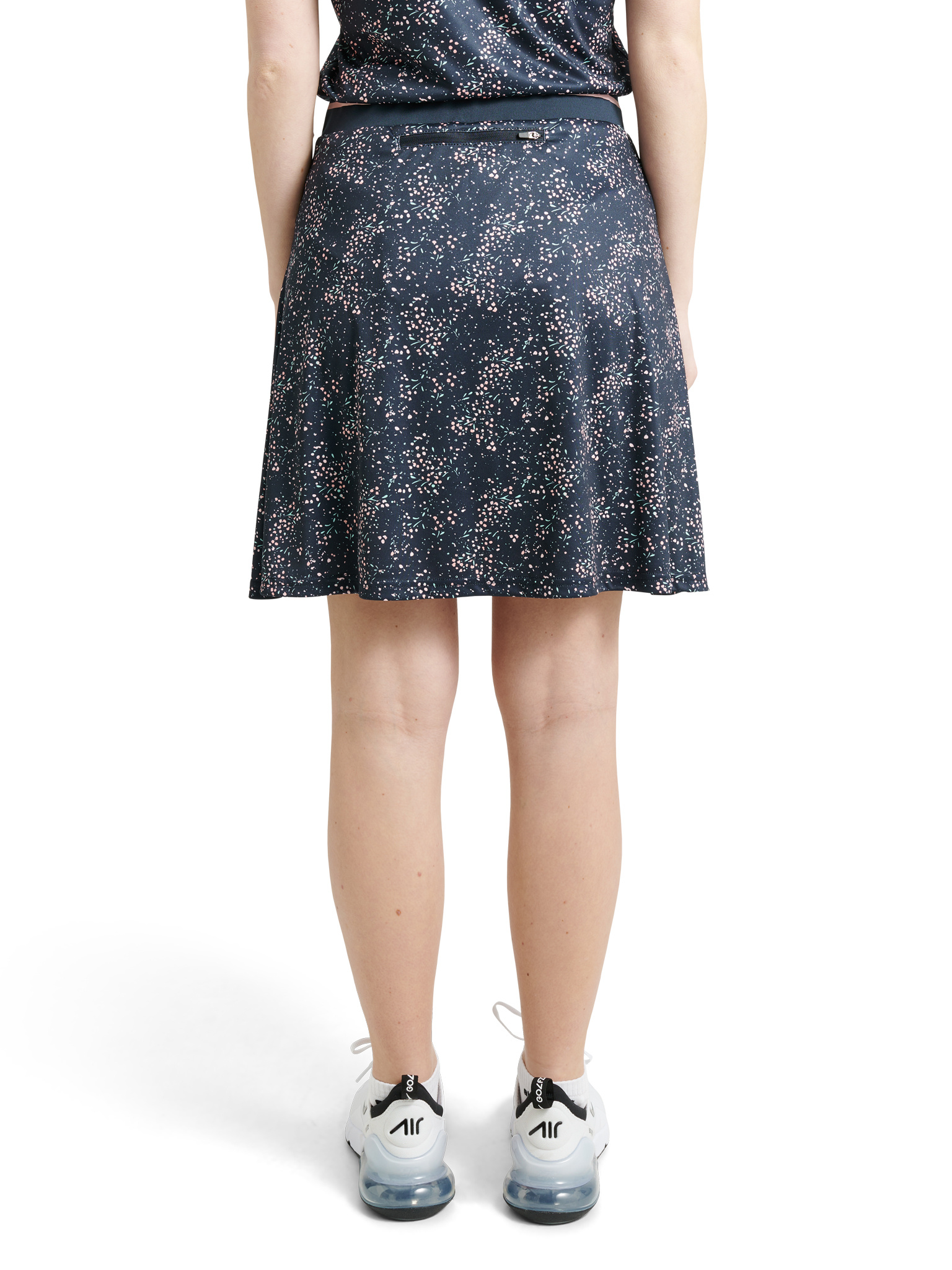 Lds Juliet skort 50cm - navy floral