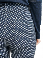 Lds Merion 7/8 trousers - navy check Lds Merion 7/8 trousers - navy check