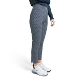 Lds Merion 7/8 trousers - navy check Lds Merion 7/8 trousers - navy check
