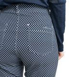 Lds Merion 7/8 trousers - navy check Lds Merion 7/8 trousers - navy check