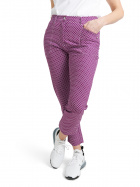 Lds Merion 7/8 trousers - violet check Lds Merion 7/8 trousers - violet check