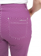 Lds Merion 7/8 trousers - violet check Lds Merion 7/8 trousers - violet check