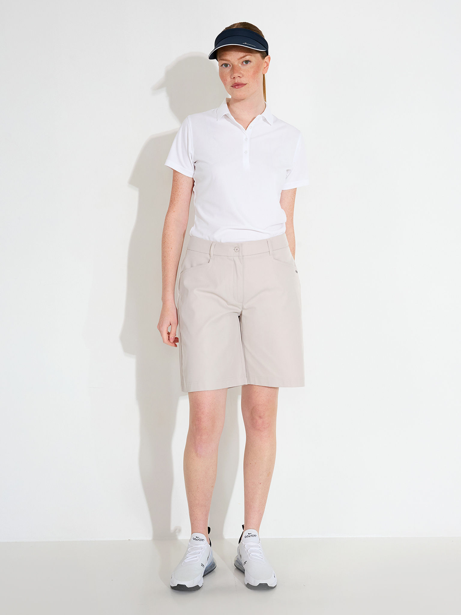 Lds Formby wide shorts - sandshell