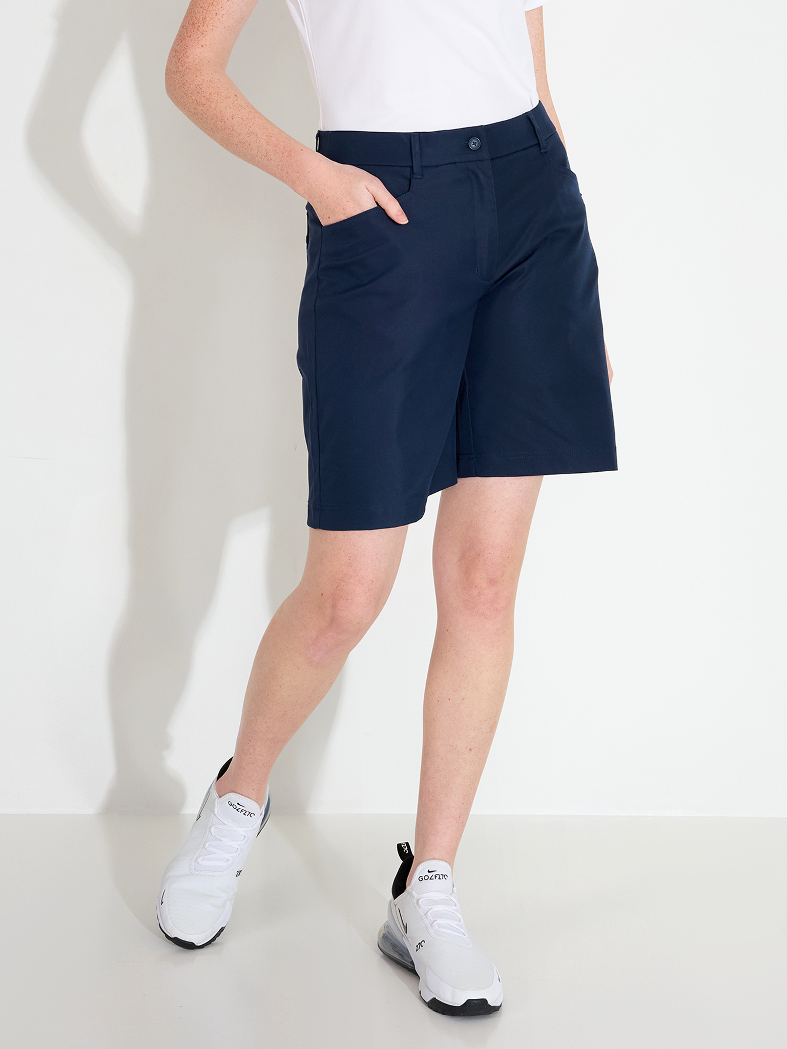 Lds Formby wide shorts - navy