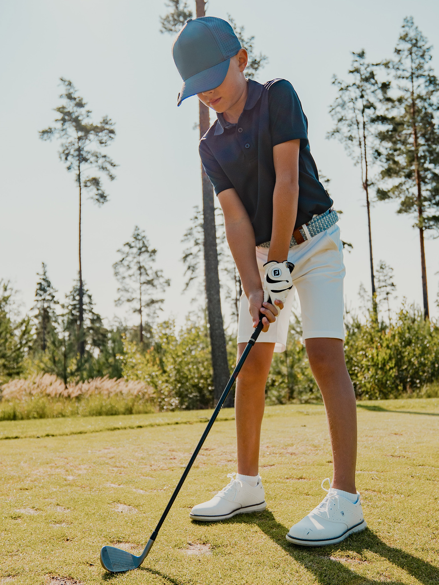 Jr Cray drycool polo - navy