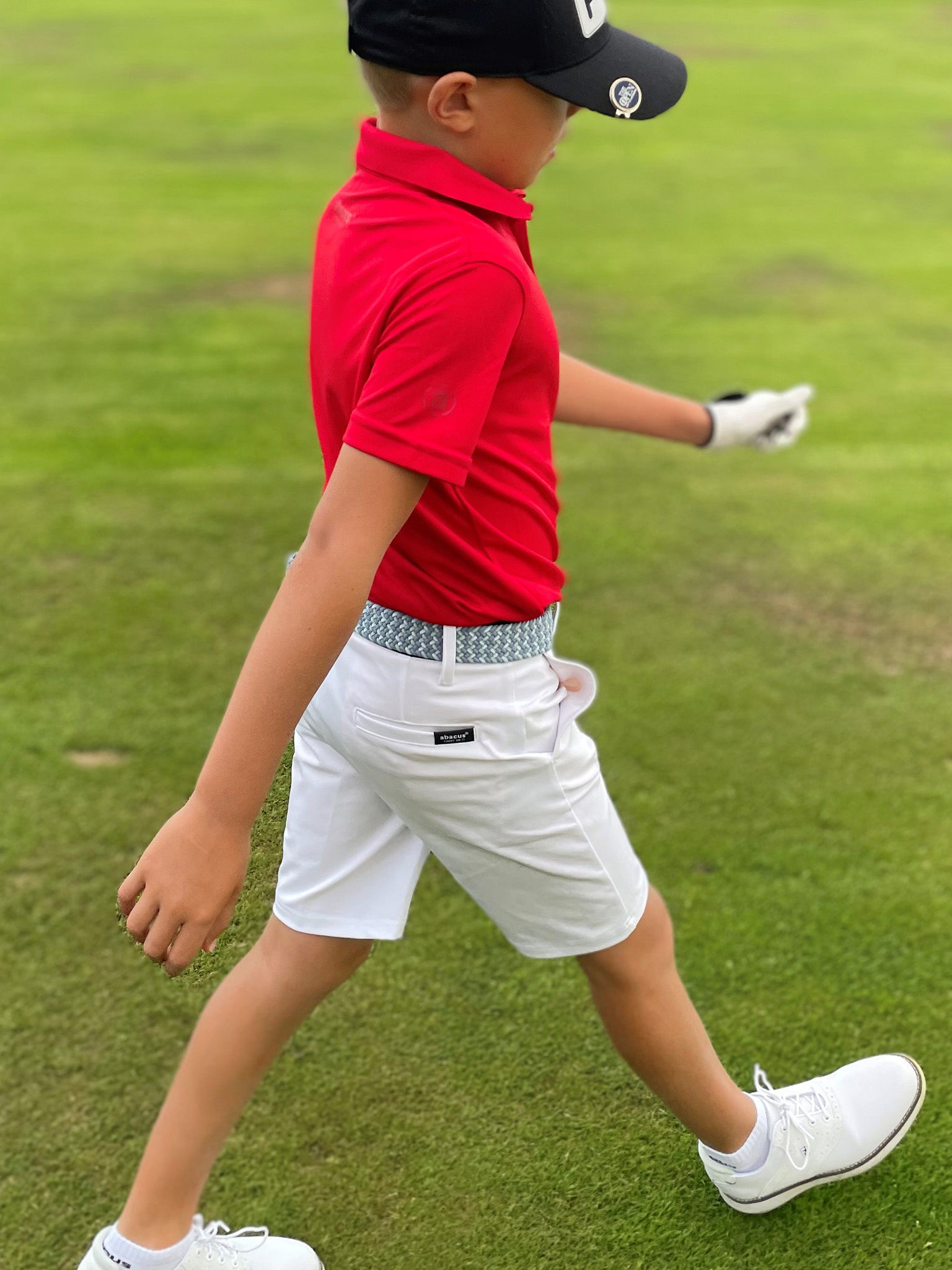 Jr Cray drycool polo - red