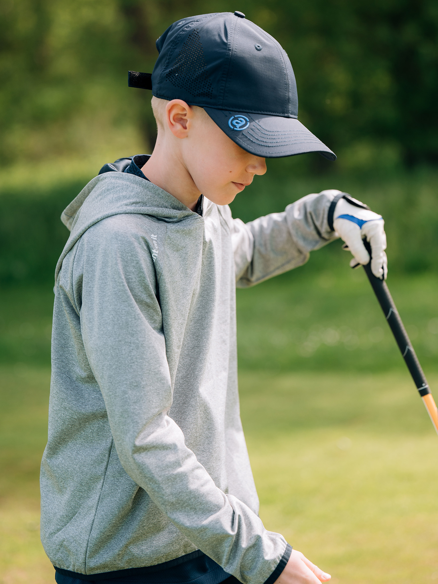 Jr Loop hoodie - lt.greymelange