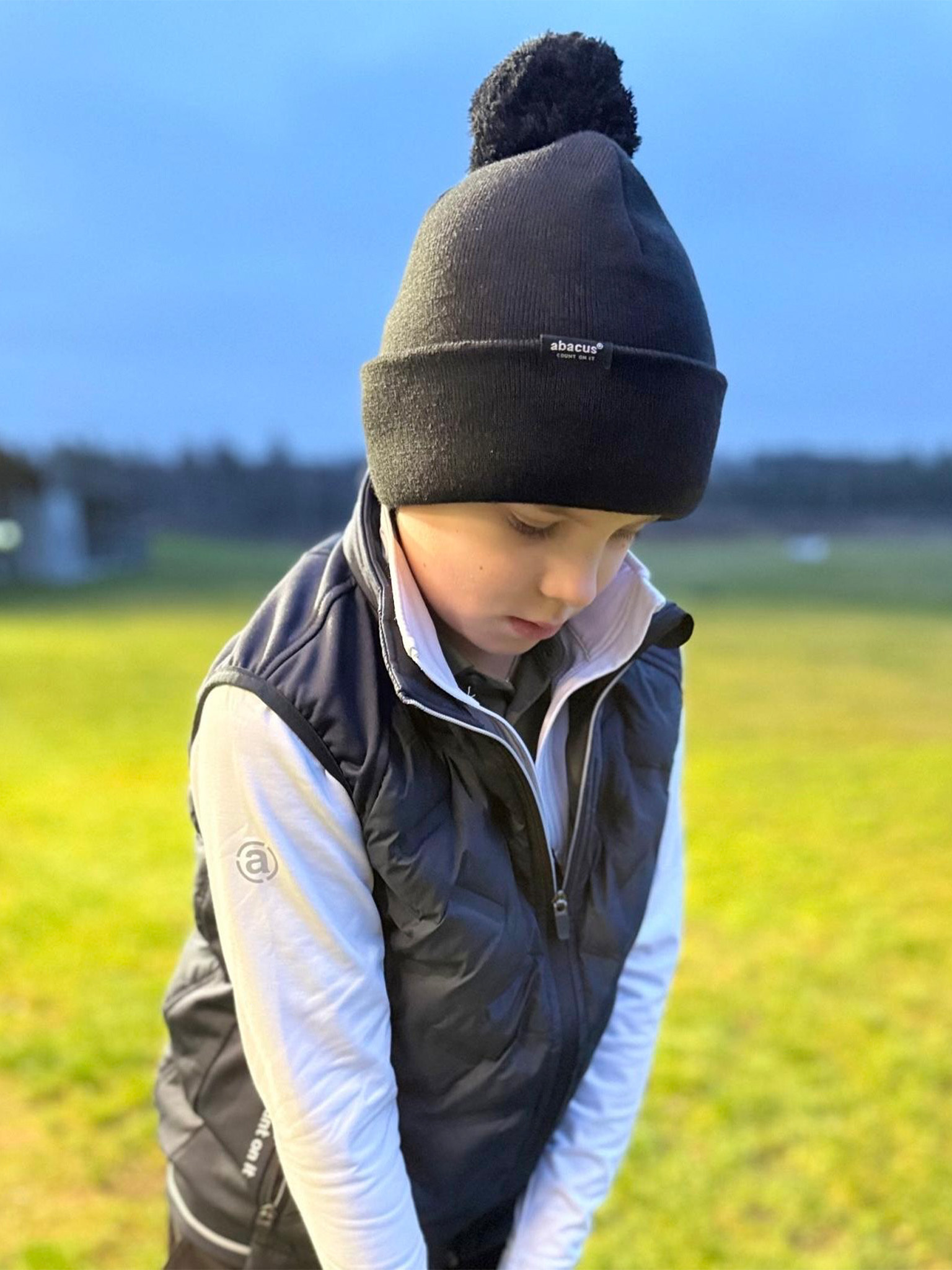 Jr Grove hybrid vest - navy/lt.grey