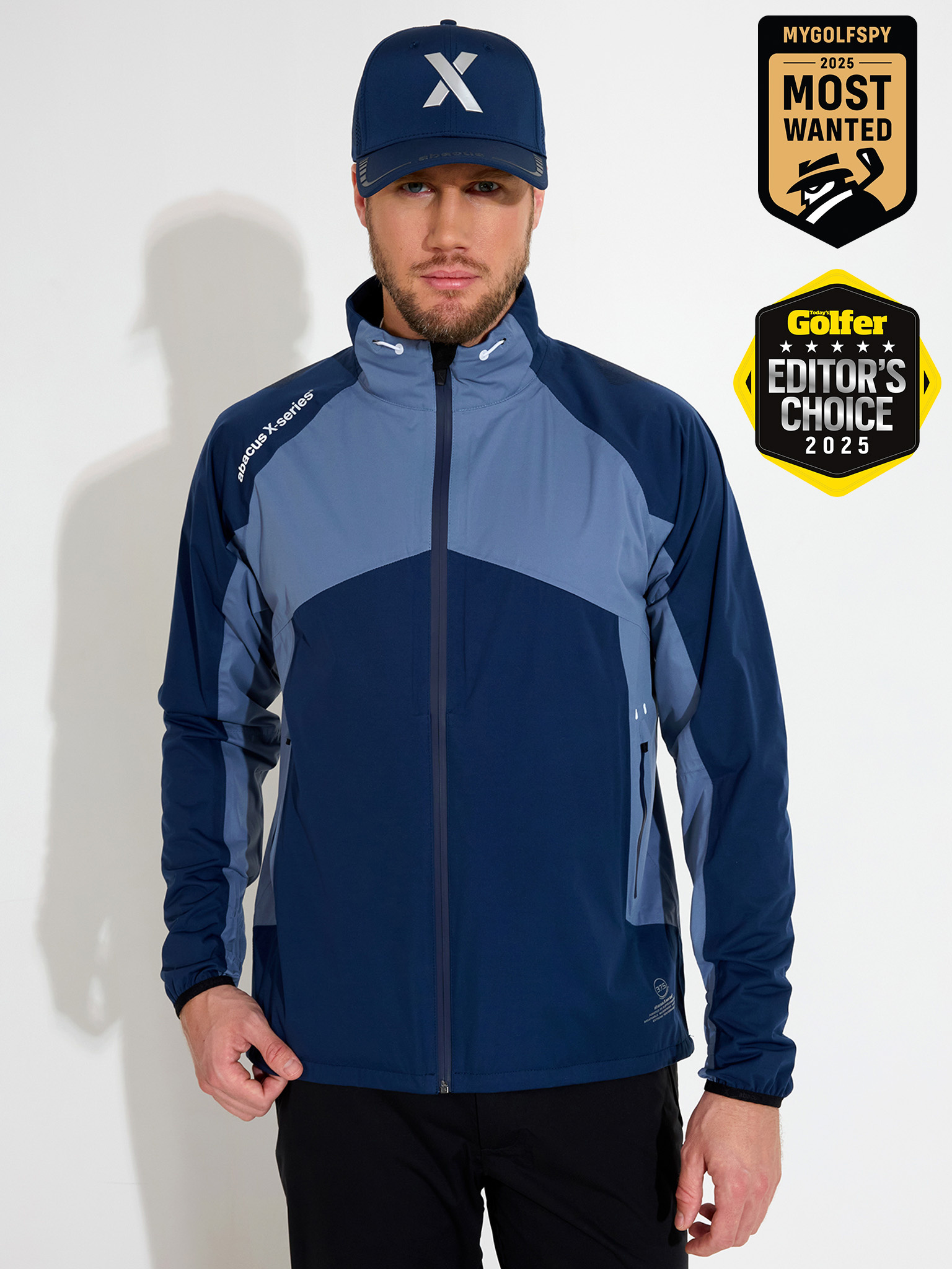 Mens Pitch 37.5 technology rainjacket - dusty blue