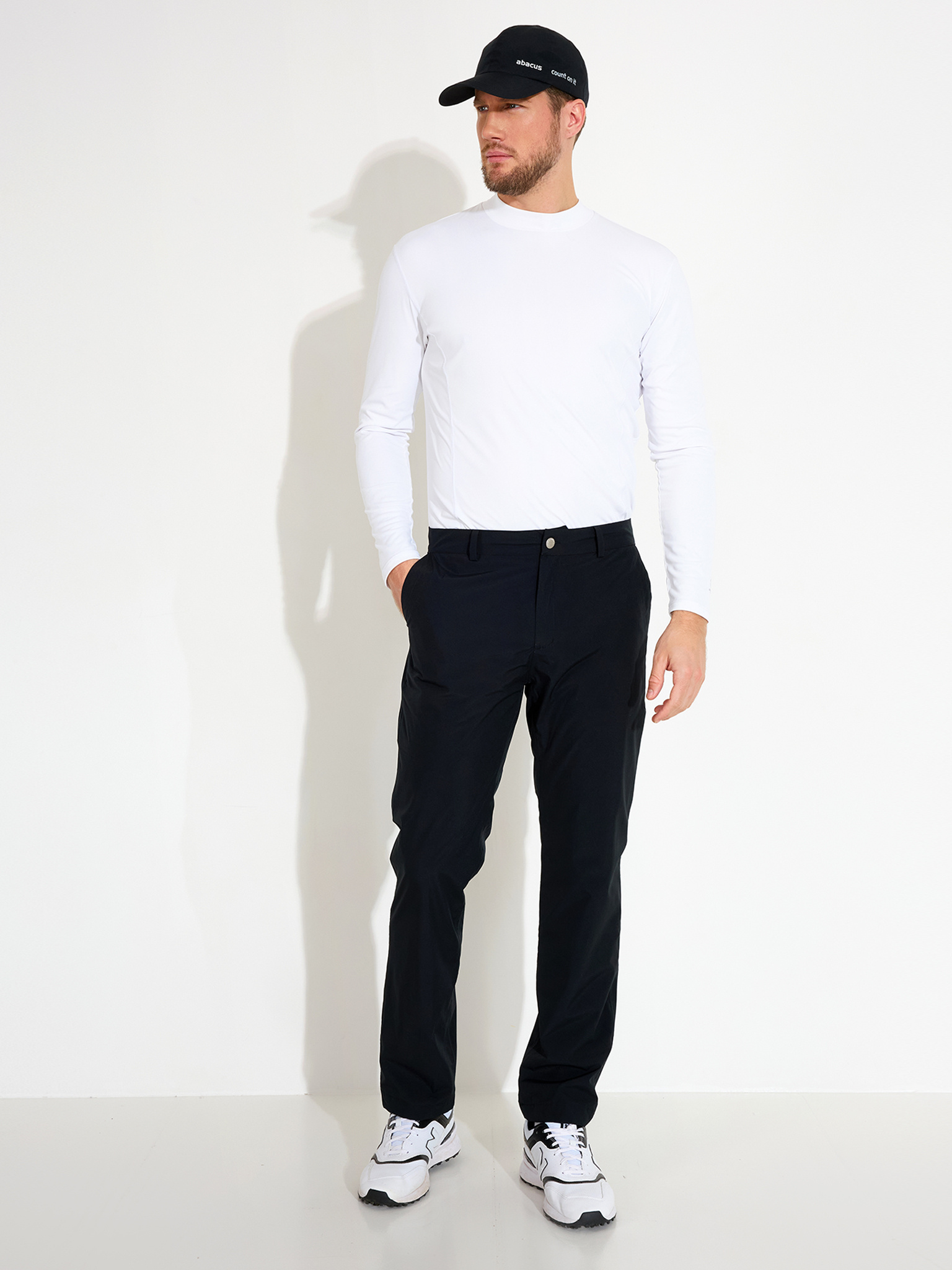 Mens Links warm waterproof trousers - black