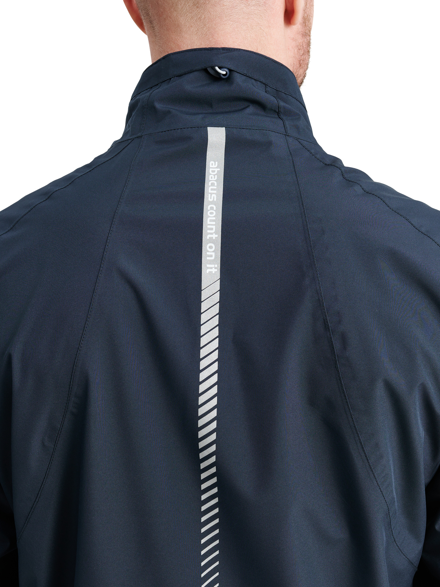 Mens Links stretch rainjacket - navy