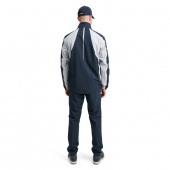 Mens Links stretch rainjacket - navy/lt.grey