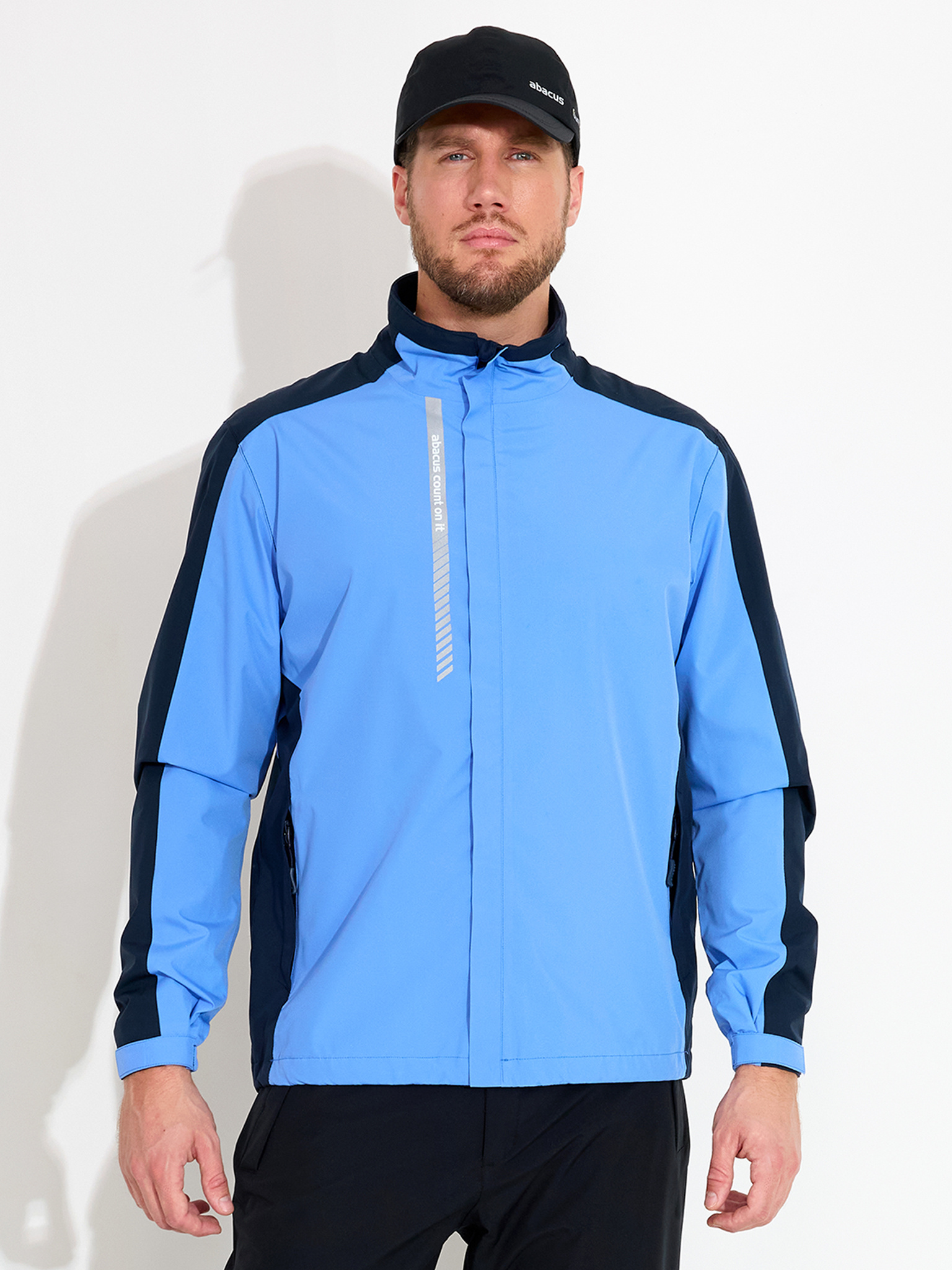 Mens Links stretch rainjacket - heaven