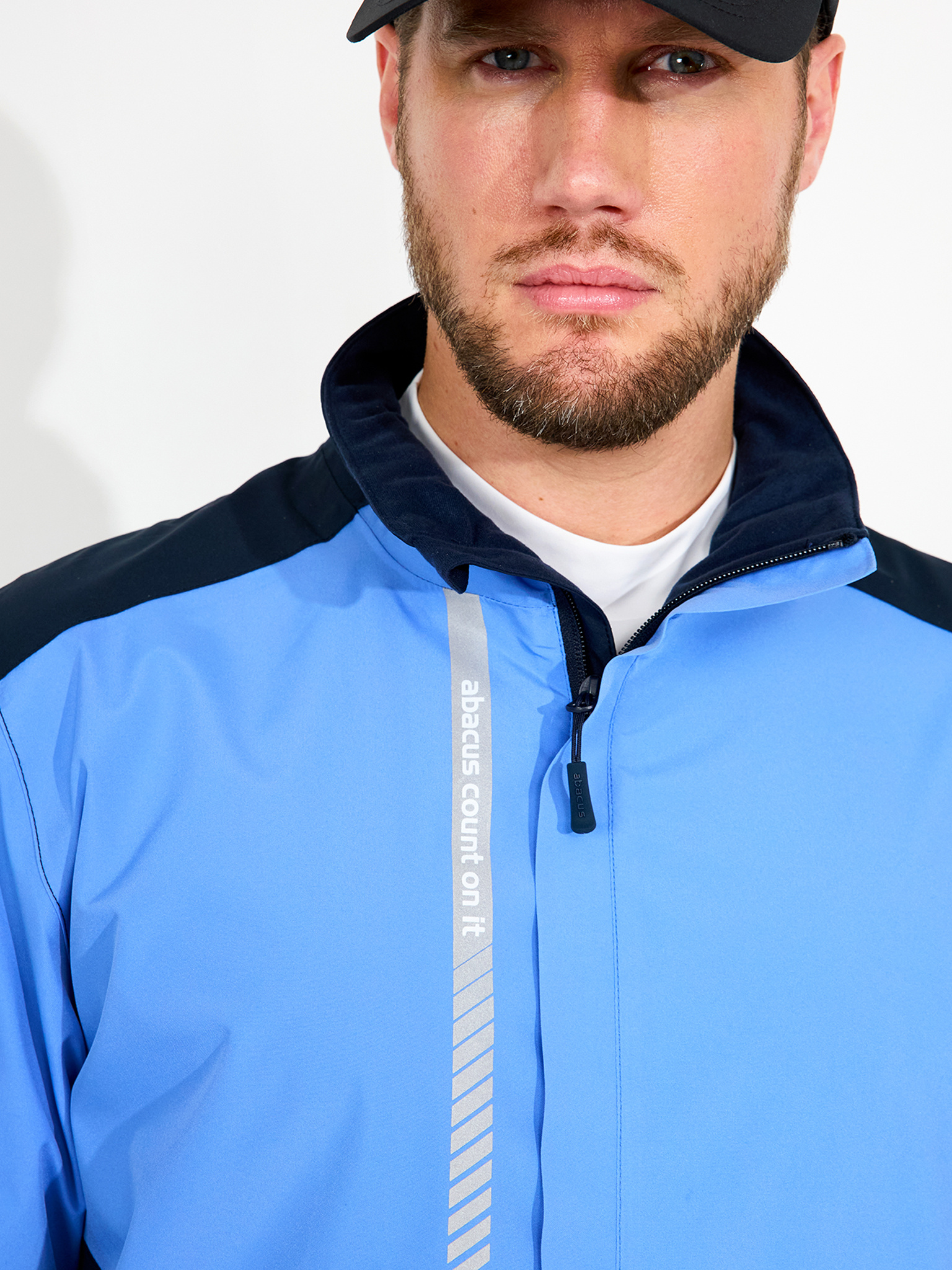 Mens Links stretch rainjacket - heaven