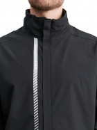 Mens Links stretch rainjacket - black Mens Links stretch rainjacket - black