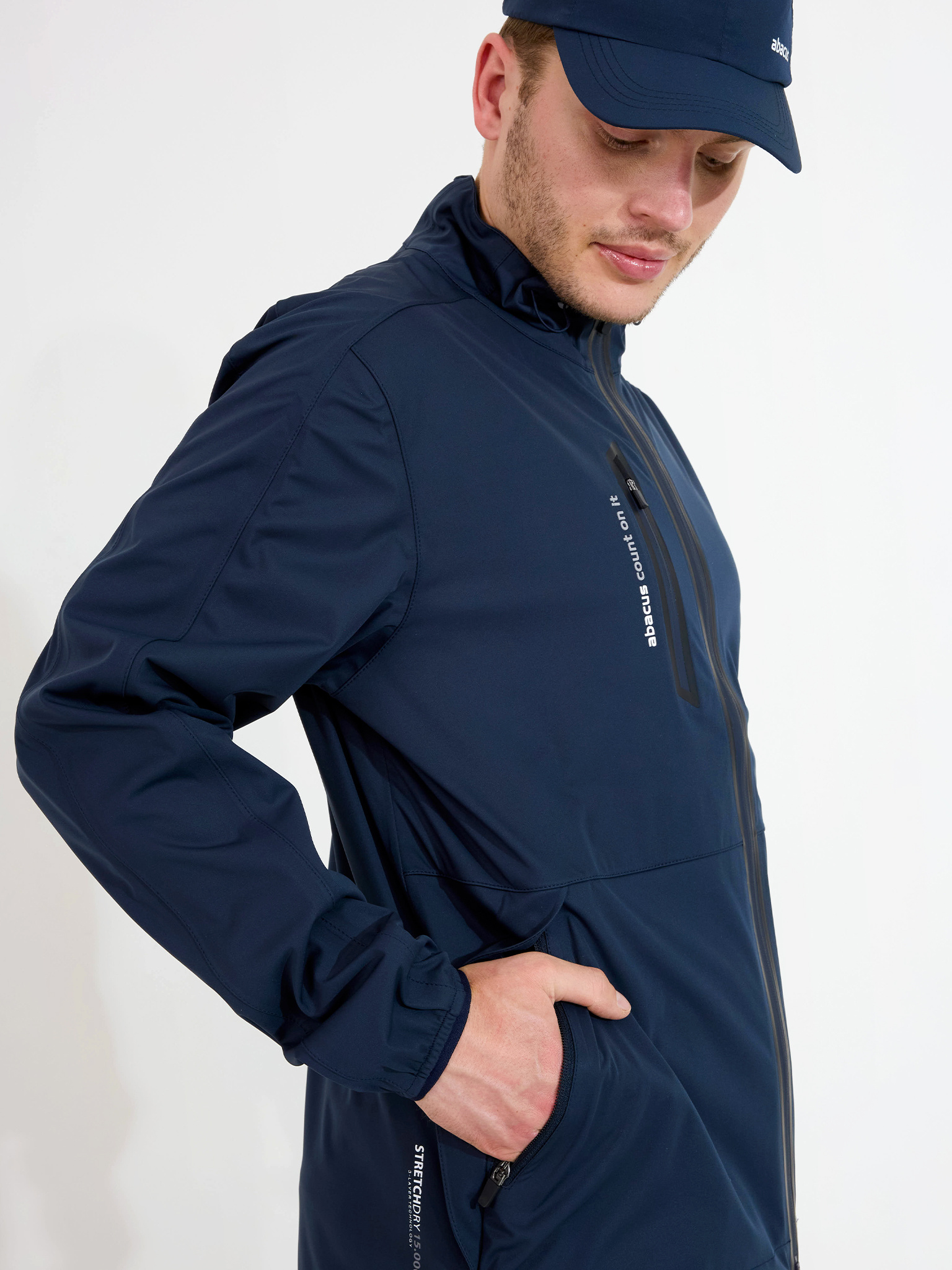 Mens Bounce rainjacket - navy