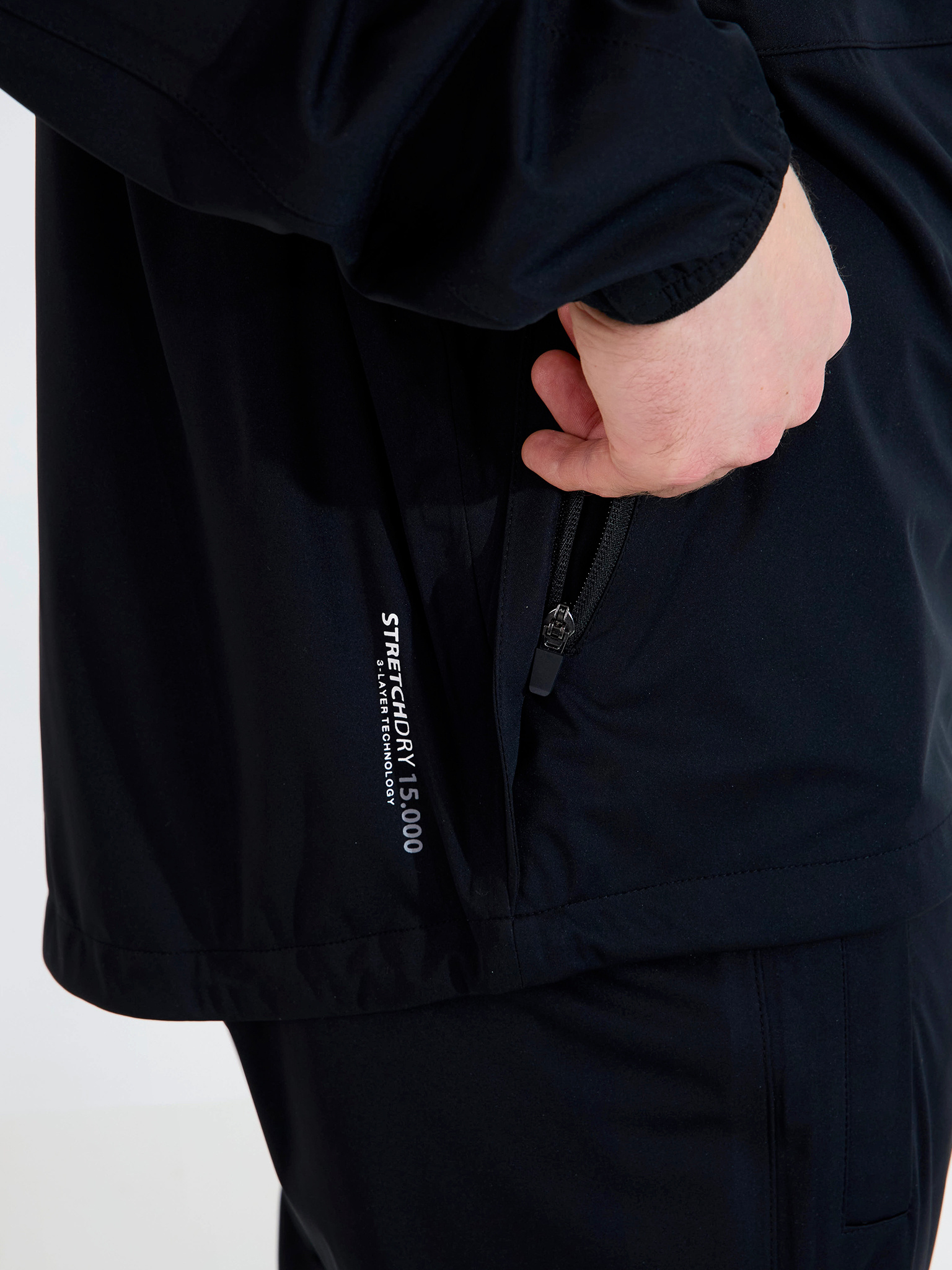 Mens Bounce rainjacket - black