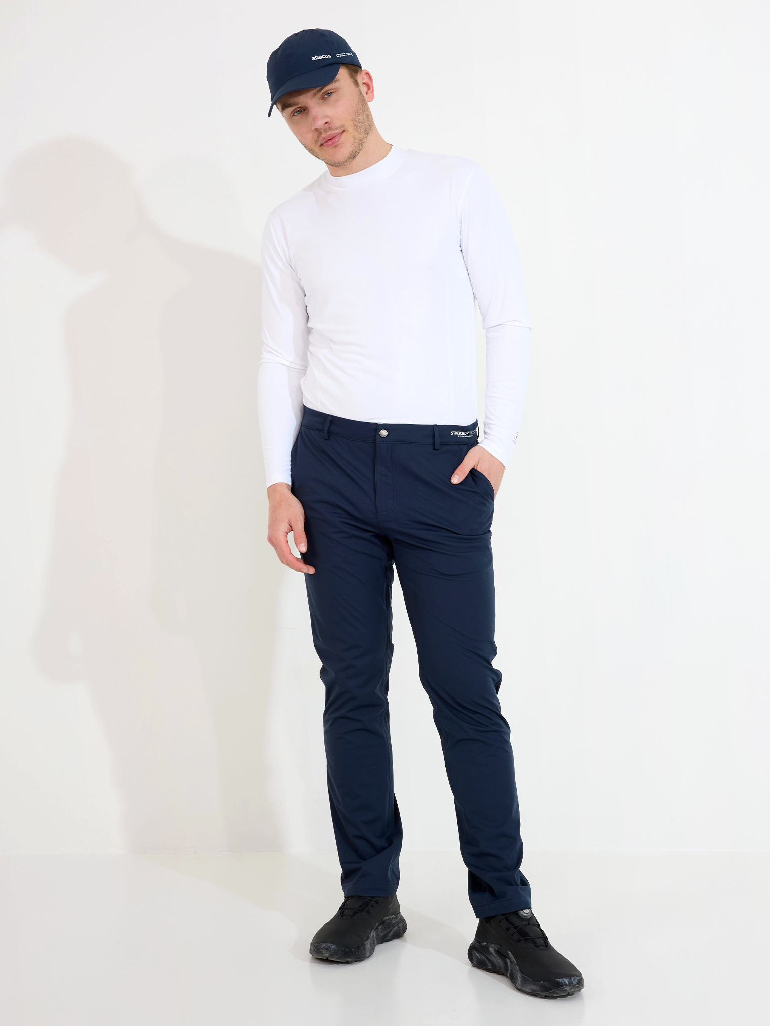 Mens Bounce waterproof trousers - navy