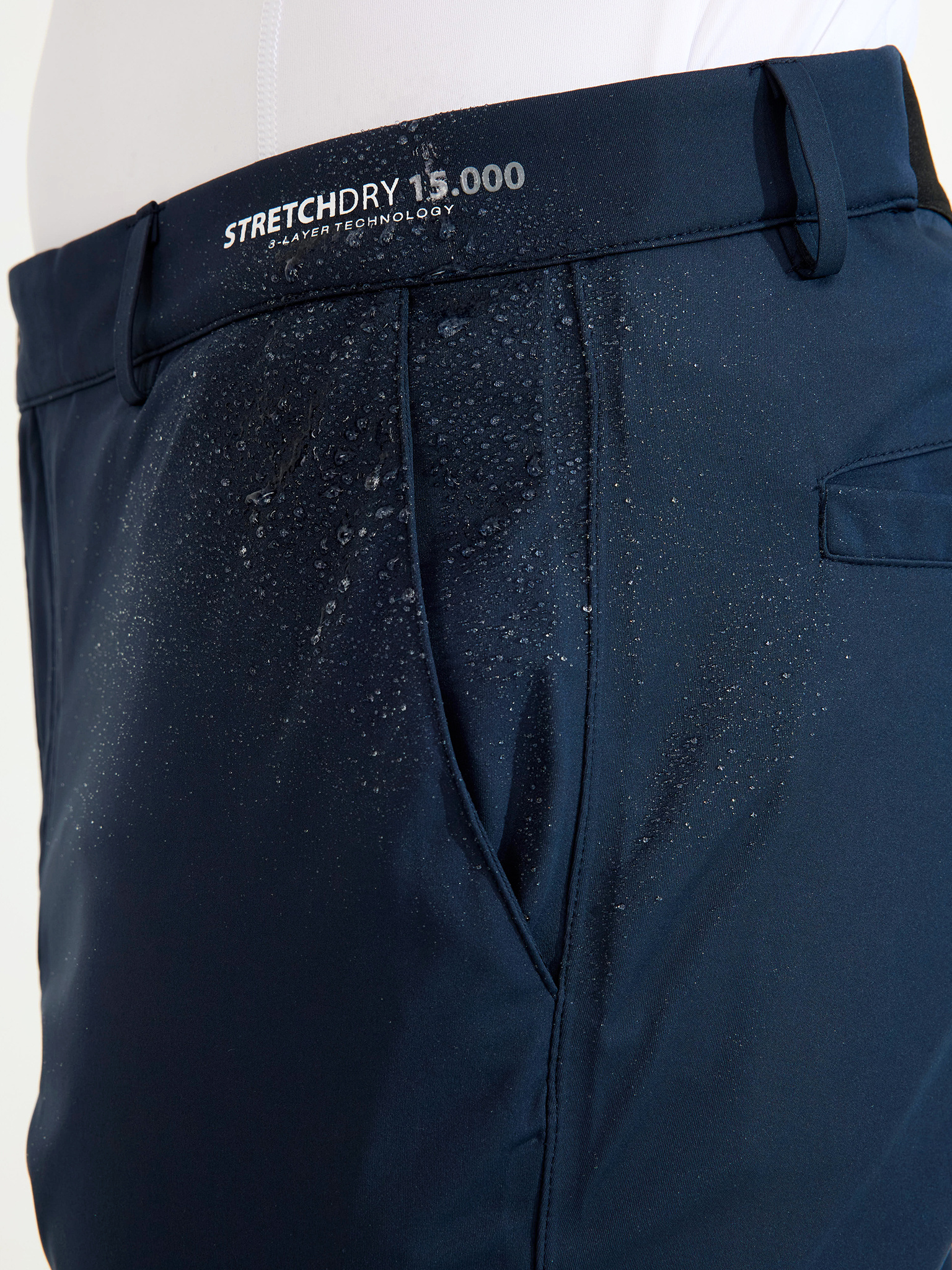 Mens Bounce waterproof trousers - navy