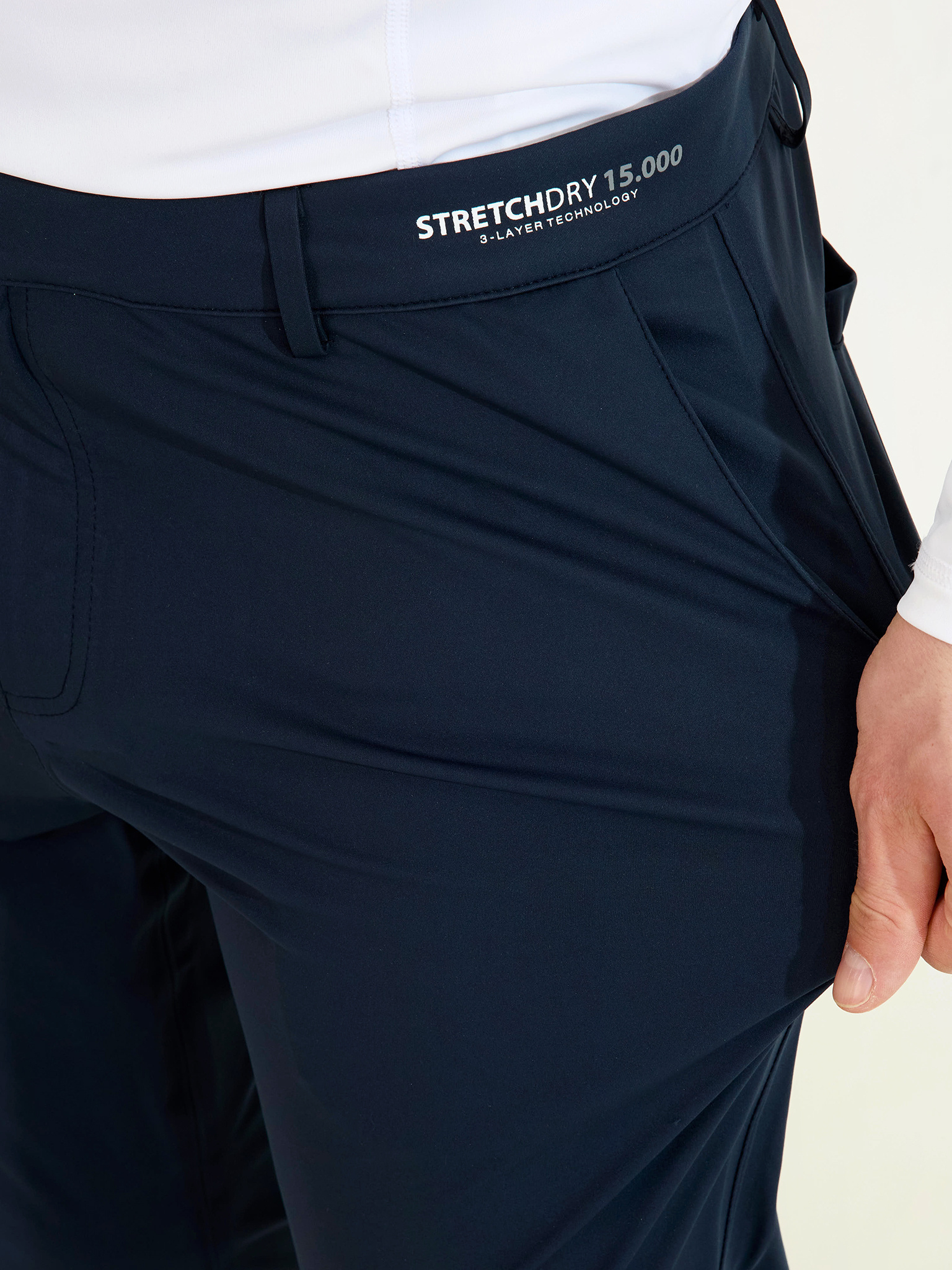 Mens Bounce waterproof trousers - navy