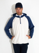 Mens Kingsbarns hybrid hoodie - steelblue Mens Kingsbarns hybrid hoodie - steelblue