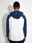 Mens Kingsbarns hybrid hoodie - steelblue Mens Kingsbarns hybrid hoodie - steelblue
