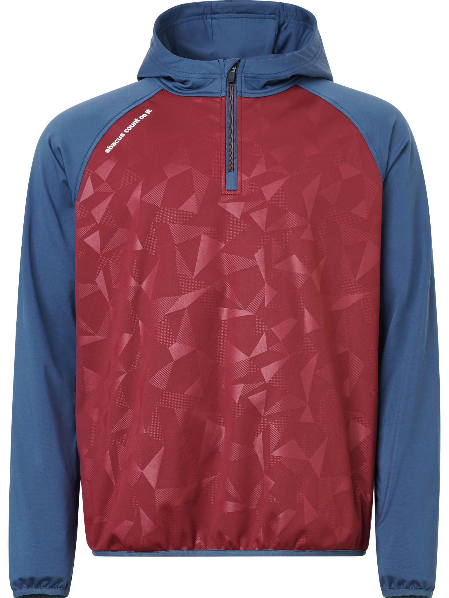 Mens Kingsbarns hybrid hoodie - cranberry
