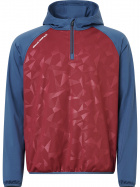 Mens Kingsbarns hybrid hoodie - cranberry Mens Kingsbarns hybrid hoodie - cranberry
