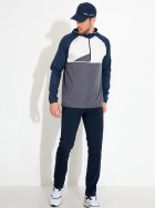 Mens Lanark stretch windhoodie - navy/grey Mens Lanark stretch windhoodie - navy/grey
