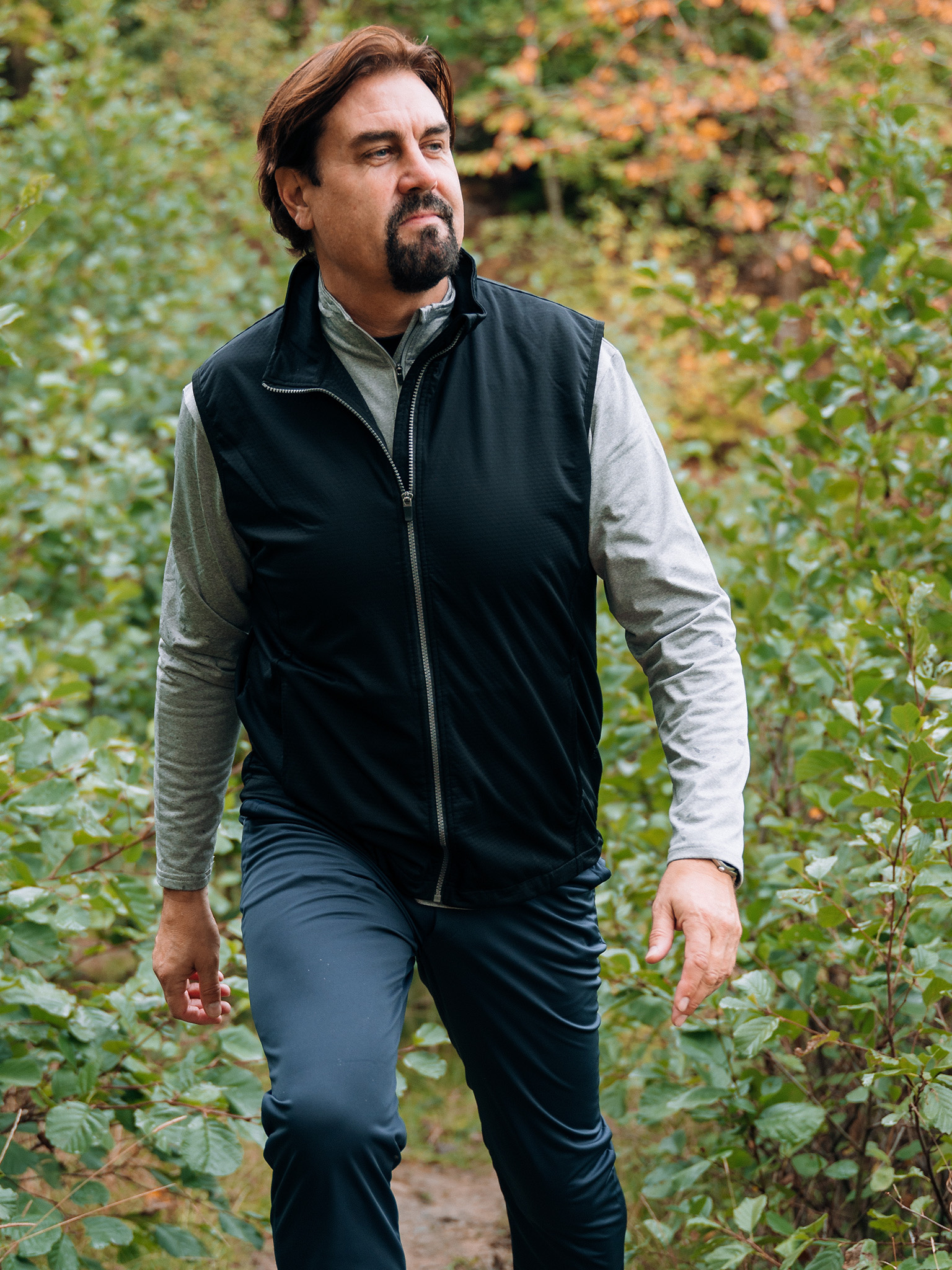 Mens Lytham softshell vest - black